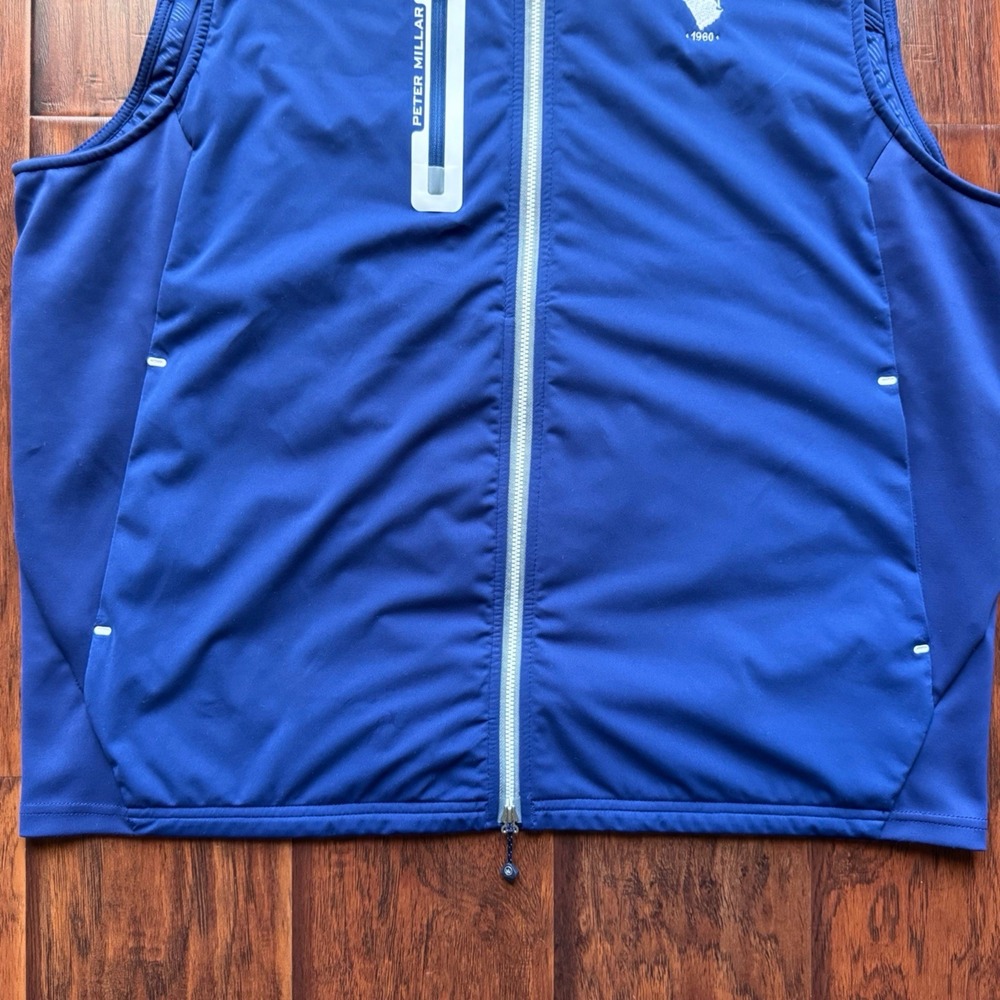Peter Millar Hyperlight Fuse Hybrid Full Zip Golf Vest Men's XL Blue Performance - Picture 9 of 16